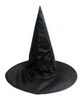 BookMyCostume Adults Witch Hat Fancy Dress Costume Accessory for Halloween Adults Black