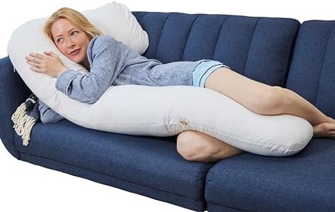 Eli & Elm Ultra Comfort Memory Foam Pregnancy Body Pillow, Unparalleled Comfort for Mom and The Bump with Unique Ergonomic Design