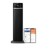 Philips 5000 Series Energy Efficient Connected Tower Fan Heater, 2000W, up to 50% energy savings, temperature display, 5 safety features, 4 modes, 60° oscillation, quiet, black & dark grey (CX5120/11)