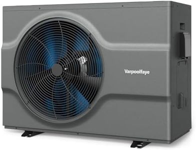Varpoolfaye 65000 BTU Inverter Electric Above Ground Pool Heater for Inground Pools 21000 Gallons Pool Heat Pump 220v WiFi Control