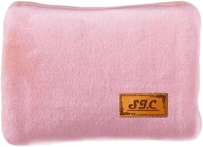 Bolsa de agua caliente eléctrica con forro de felpa suave, 500 W, útil como calentador de manos y calentador de pies. Ideal para reducir dolores musculares, dorsales y menstruales