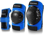 BOSONER Roller and Skating Pads for Kids-Youth-Adults: Knee Pads and Elbow Pads and Wrist Guards Set - Large Size for Adults