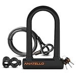 ANATELLO Bike U-Lock with Cable Ant