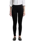 Jockey Women's Slim Fit Rayon Leggings (IW05_Black_Small_Black_S)