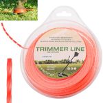 ZHONGXIA 49-16-2713 095" x 250' Trimmer Line Compatible with Milwaukee 2725-20 Weed Eater String Premium Trimmer Line Square-Shaped/Fits Most Gas String Trimmers & All Standard Trimmer Heads