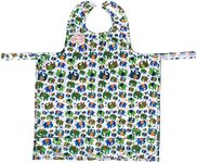 BIB-ON, A New, Full-Coverage Bib and Apron Combination for Infant, Baby, Toddler Ages 0-4. (Elephants)