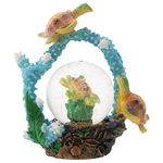 Swimming Sea Turtle Friends Figurine 45MM Glitter Water Globe Decoration