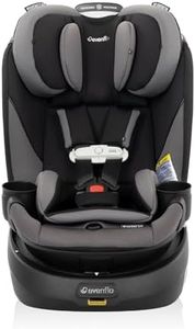 Evenflo Gold Revolve360 Slim 2-in-1 Rotational Car Seat with SensorSafe (Obsidian Black)