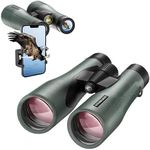 Star Cloud 15X55 UHD Lightweight Binoculars for Adults with Upgraded Phone Adapter, Large View IPX7 Waterproof Binoculars for Bird Watching, Hunting, Hiking, Stargazing (15X55)