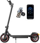 HeyScooter Electric Scooter, 34-45KM Range 500W Motor 8.5-9.3" Pneumatic Tires Fast Electric Scooter for Adults with APP Control,3-4 Speed Modes,Foldable E Scooter (W5 with Phone Holder)