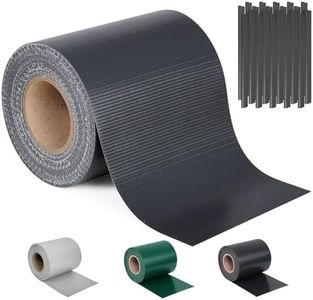 Ribelli Sichtschutzstreifen Zaun ca. 35 Meter x 19 cm inkl. 30 Clips, PVC Sichtschutz Zaunfolie, Doppelstabmatten Zaunfolie, Windschutz für Gartenzaun, Balkon, Anthrazit