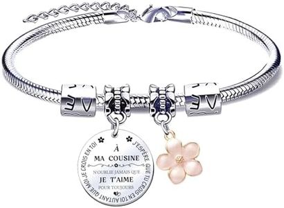 MNBVBV Cadeau Cousine Bracelet Cadeau Cousine Anniversaire Cadeau Cousine enfant Cadeau pour Ma Cousine Cadeau pour cousine bracelet cousin cousine