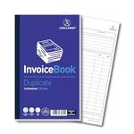 Challenge 210 x 130 mm Duplicate Book Carbonless Invoice without Vat/Tax, 100 Pages, Set of 5,Blue