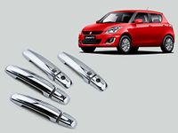 Auto Pearl Chrome Door Handle Latch Cover (with Sensor Model) for Swift Type 4 (Set of 4)