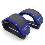 ONIPAX Outdoor Bike Pedal Straps Toe Clips Straps Tape 2 PCS (Blue Camouflage)