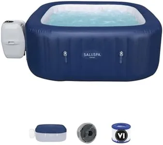 Bestway SaluSpa Hawaii 4 Person Smart AirJet Inflatable Hot Tub Spa with 140 Jets and App Control