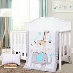 JISEN 3 Piece Crib Bedding Set Crib