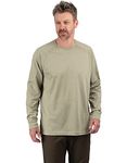 Walls Men's Cross Cut2 UPF 50+ Long Sleeve Work T-Shirt, Laurel Oak Heather, Medium