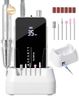 Makartt Nail Drill Professional, 35,000RPM Electric Nail File for Acrylic & Gel Removal, 60W Coreless Motor, 2-in-1 Desktop & Portable, LCD Display, Rechargeable, Quiet, F&R, Nouvella Black