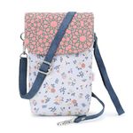 SPICE ART Cotton Mobile Sling Bag Cell Phone Purse Wallet Canvas Small Crossbody with Adjustable Shoulder Strap For Women Teen Girls, Travel Pouch Wristlet Wallet