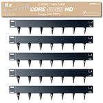 CORE EDGE Heavy Duty Lawn Edging | Flexible Decorative Steel Edging Garden Border Edging Lawn Edging Strip Garden Border with a 150mm face height (Black)