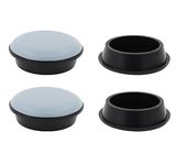 4x EasyMove PTFE Teflon Glider Furniture Castor Cups - 30mm