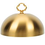 Stainless Steel Food Dome Cover Cheese Melting Dome Steak Dome Cover Cake Butter Dessert Cover Basting Steaming Cover Serving Plate Dish Dome Food Screen for Burgers Sandwiches