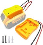 Power Wheels Adaptor for DeWalt 18V/ 20V MAX XR Lithium Battery Adapter Dock Holder Power Mount Connector DIY for Power Tools RC Toys 12 Gauge Robotics