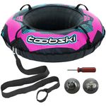 Toobski 109 Slopemaster Heavy Duty Snow Tube for Sledding | Inflatable | High Speed | Connectable | Based in The USA | Color Selection: Magenta and Cyan