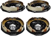 Youxmoto 12" X 2" Electric Trailer Brake kit (2 Right + 2 Left), 5 Hole for 5,200 lbs., 6,000 lbs., and 7,000 lbs Trailer Axles. 2 Sets Trailer Brake Assembly