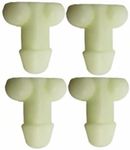 Carastora Glow-in-The-Dark Valve Stem Caps – 4-Pack Funny Wheel Accessories, Airtight, Rustproof, Dustproof & Waterproof Caps for Cars, Bikes, Trucks, Motorcycles – Universal Fit（White）