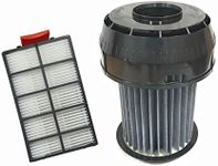 HEPA filter set suitable for Bosch series Roxx ́x BGS6 & Siemens VSX6 - alternatively 00649841, 649841, 00570324, 570324 from Microsafe®