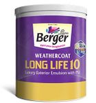 Berger Weathercoat Long Life 10 Luxury Exterior Emulsion-White-10L