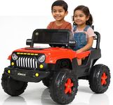 Wishmaster Kids Electric Ride-On Jeep Car 12V Battery Powered Toy Vehicle with Big Wheels, LED Lights, Music System & Parental Remote – Off-Road Style for Boys & Girls
