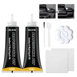 Black Leather Repair Kit for Furniture, Leather Car Seat Repair Kit, Easily Restore Car Interior, Sofa, Jacket, Restore Any Material with Super Easy Instructions to Fix Scratches, Tears, Holes