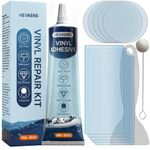 HEVAENS Heavy Duty Liquid Vinyl Repair Patch, Air Mattress Patch Kit Transparent Pool Liner Patch Repair Kit for PVC Boats, Hot Tubs, Above Ground Swimming Pools