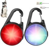 HIFORT Dog Collar Light, 2 Packs 4 