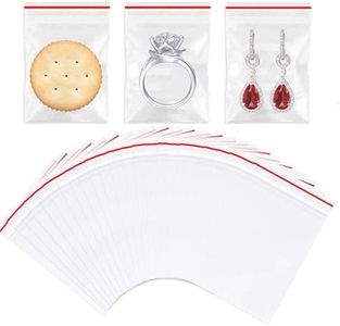 Taicols 400 Pcs Grip Seal Bags Clear Plastic Baggies Small Ziplock Bags 4x6cm Plastic Bags Resealable Storage Pouches Little Transparent Mini Plastic Storage Bags for Jewelry, Candy, Beads etc