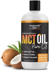 Organic Pure 99.2% C8 MCT Oil - Keto, Paleo, Brain & Heart Health - Fast & Sustainable Ketosis, Focus, Energy - Coffee, Shakes, Salads, Cooking - Flavorless, Non-GMO, 32 Fluid Oz