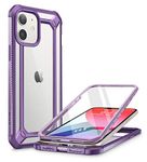 SUPCASE Coque iPhone 12 Mini 5G (2020) 5,4’’ [Unicorn Beetle EXO Pro] Coque Intégrale Transparente Protection 360 Hybride avec Pare-chocs Bumper et Protecteur d'écran (Violet)