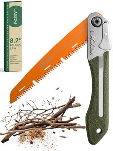 LAGOM Folding Saw 8.2 Inch | Hand Saw for Wood Camping | Camping Saw | Pruning Saw Designed for Single-Hand Use | Survival Saw | Japan Quality SK-5 Steel