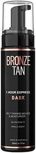 Bronze Tan Self Tanner Mousse Dark Self Tan Foam | Sunless Tanner for all Skin Tones | Salon Quality Fake Tan Vanilla Scented Self Tanners Best Sellers (200 ml/ 6.7 oz)