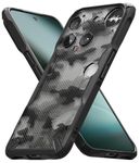 Ringke Fusion-X Compatible with Nothing Phone (3) Case Back Cover Transparent Hard Back Soft Flexible TPU Bumper Scratch Resistant Shockproof Protection - Camo Black