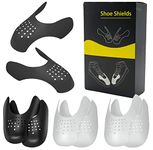 4 Pairs Shoe Shields, WeFine Universal Sneaker Protector Shields Against Shoe Creases, Anti Crease Guard for Running Casual Shoes