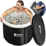 Lifepro Cold Plunge Tub- Portable Ice Bath Tub for Adults and Athletes with Cover and Bag, Large 92 Gallon Portable Bathtub for Cold Water Therapy Recovery -Outdoor Pool at Home with Temp -4°F- 122°F