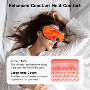 Medcursor Heated Eye Massager – White, Soothing Compression