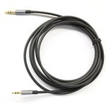 KetDirect Black 3ft Gold Plated Design 3.5mm Male to 2.5mm Male Car Auxiliary Audio cable Cord headphone connect cable for Apple, Android Smartphone, Tablet and MP3 Player