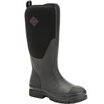 Muck Boots Women's Chore Classic Tall Pull On Waterproof Wellington Boot, Black, 5