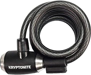 Kryptonite KryptoFlex 1018 10mm Key Cable Bicycle Lock, Black