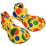 NAUZE Clown Shoes Clown Costume Supplies Large Rainbow Clown Shoes for Halloween Party Clown Dress Up Accessories Cosplay Costume Props